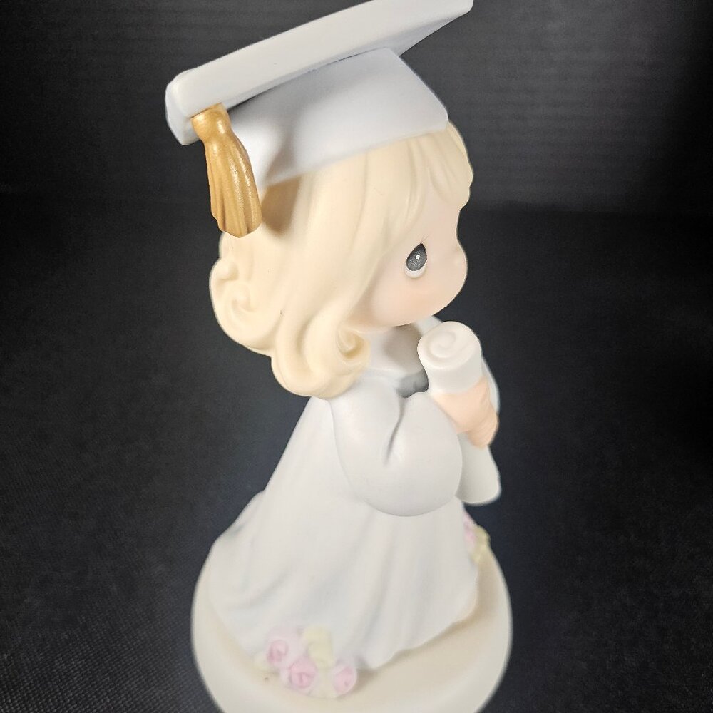 Precious Moments Graduation The Lord Is The Hope Of Our Future Blonde Haired - Picture 2 of 9